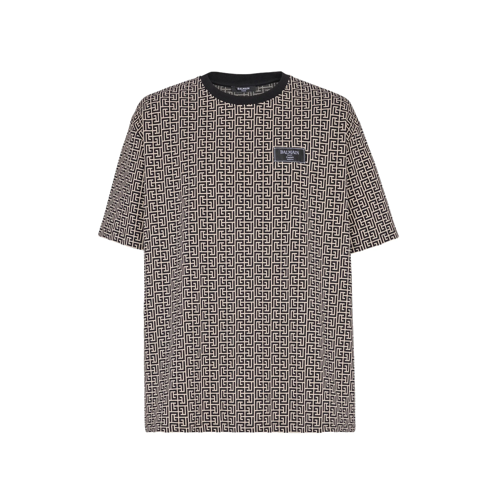 Balmain Monogram-jacquard T-shirt