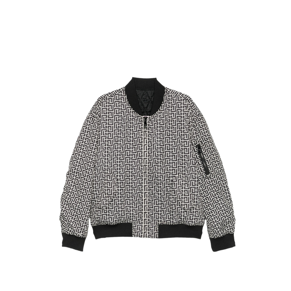 Balmain PB-monogram Bomber Jacket