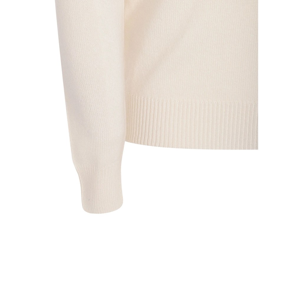 Turtleneck Ribbed-Hem Sweater