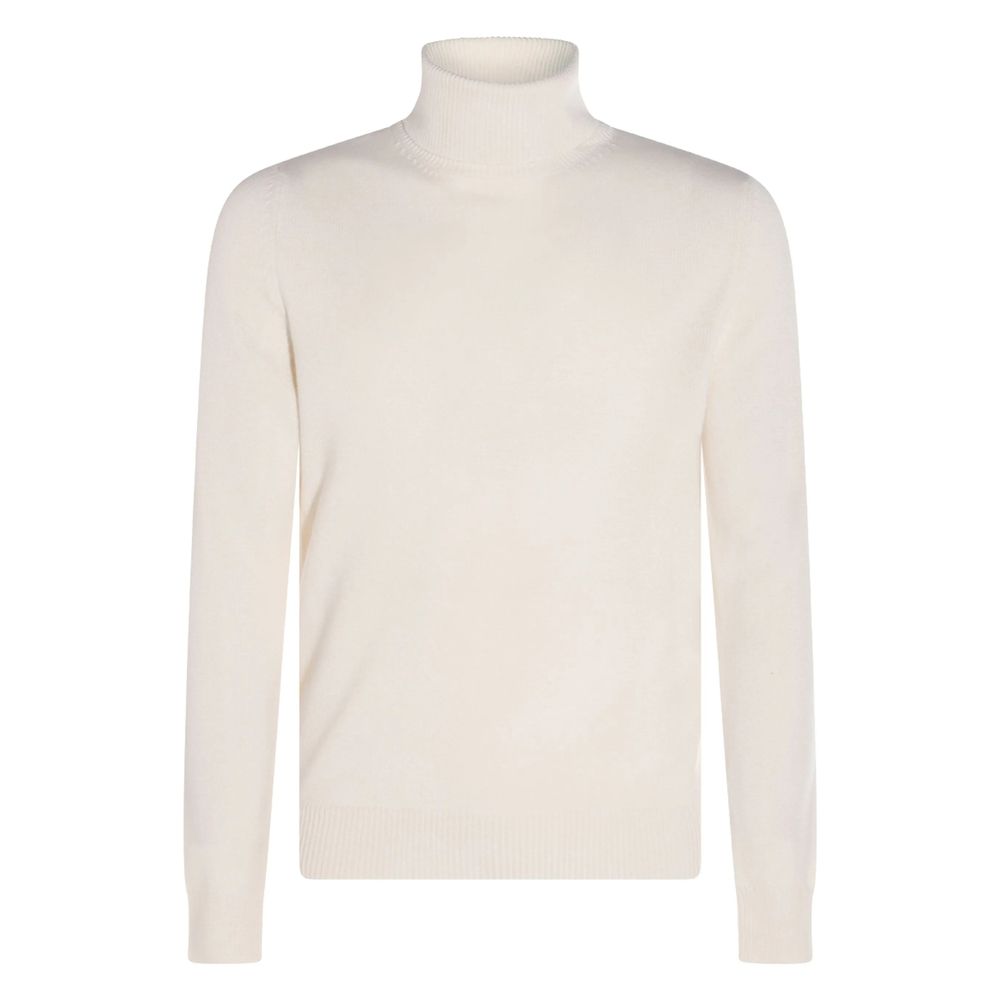 Turtleneck Ribbed-Hem Sweater