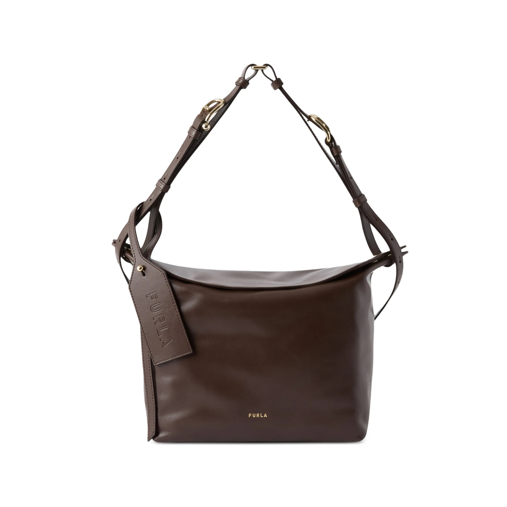 Furla Logo-tag Leather Shoulder Bag