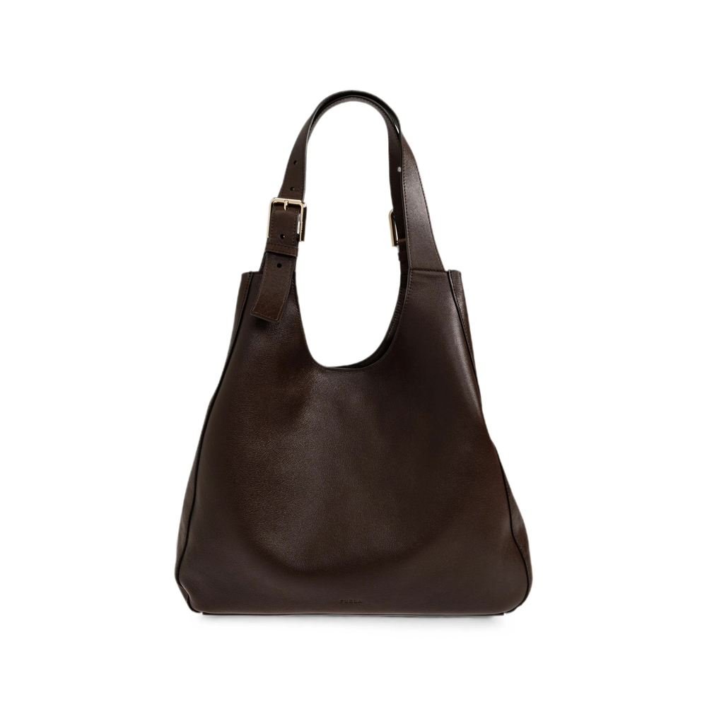Furla Buckle-detail Leather Shoulder Bag
