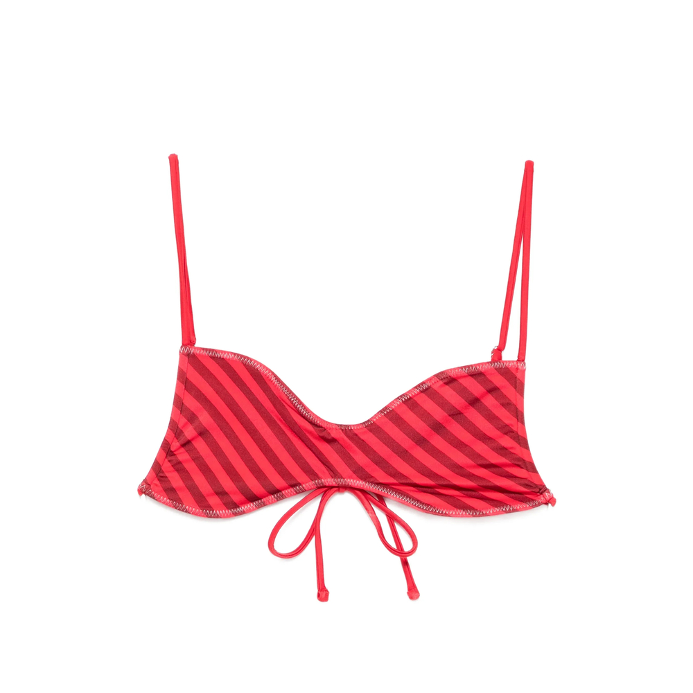Frankies Bikinis X Jennie Magnolia Striped Bikini Top