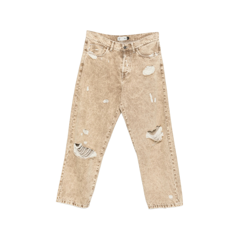 Trc Distressed Acid-wash Jeans