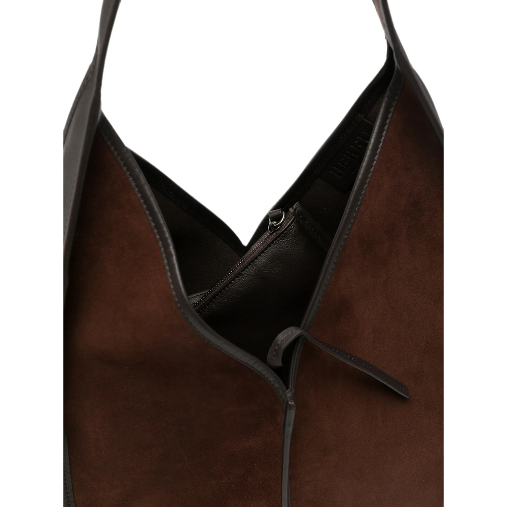 Calella Suede-Panel Shoulder Bag