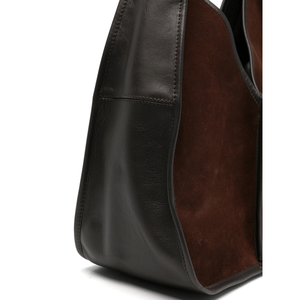 Calella Suede-Panel Shoulder Bag