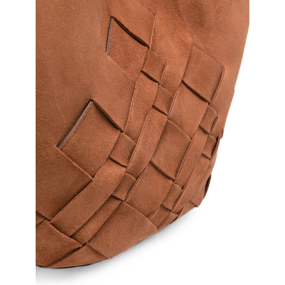 Coloma Woven V-Cutout Shoulder Bag