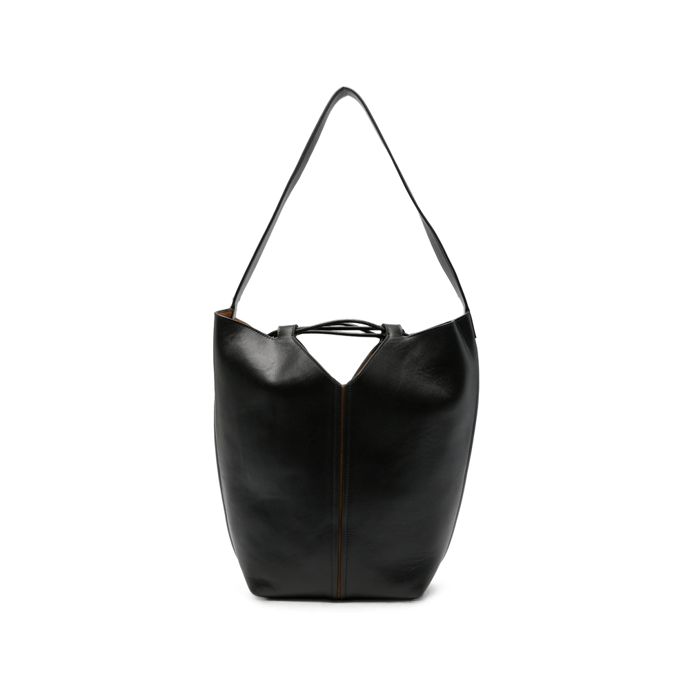 Hereu Riba Leather Bucket Bag