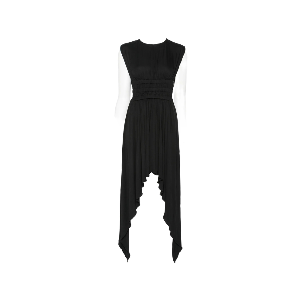 Alaïa Asymmetric Handkerchief-hem Midi Dress