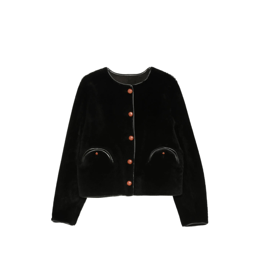 Blazé Milano Button-up Shearling Jacket
