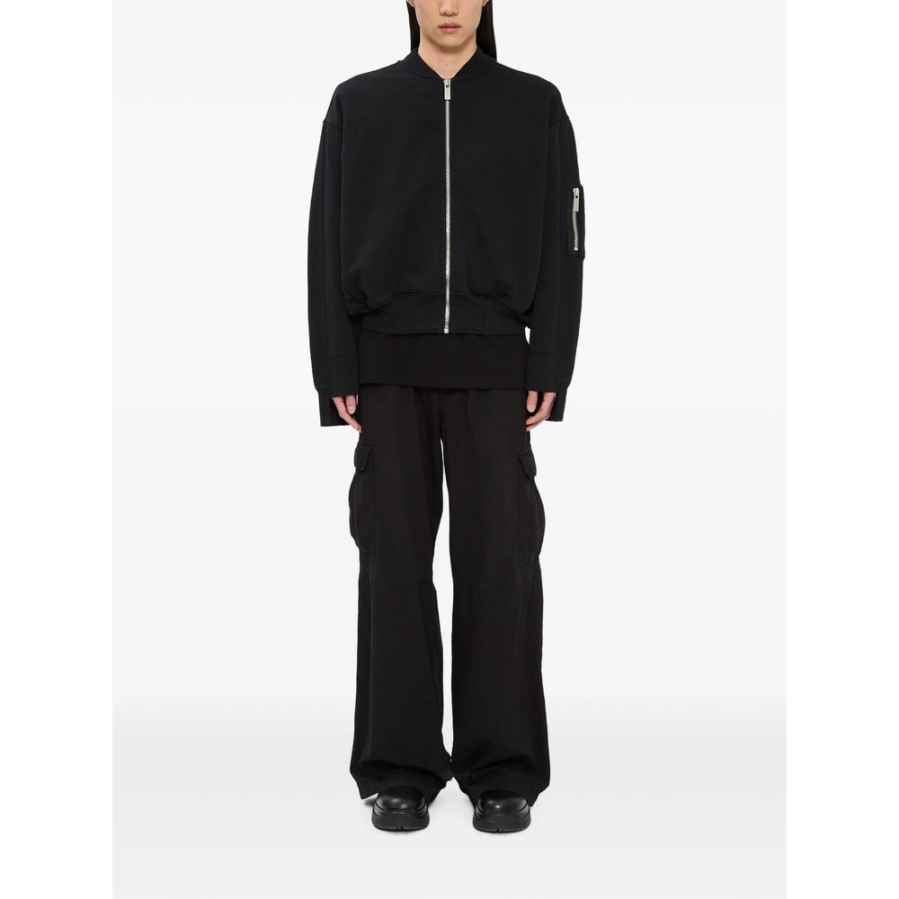 Graphic-Print Zip-Up Bomber Jacket