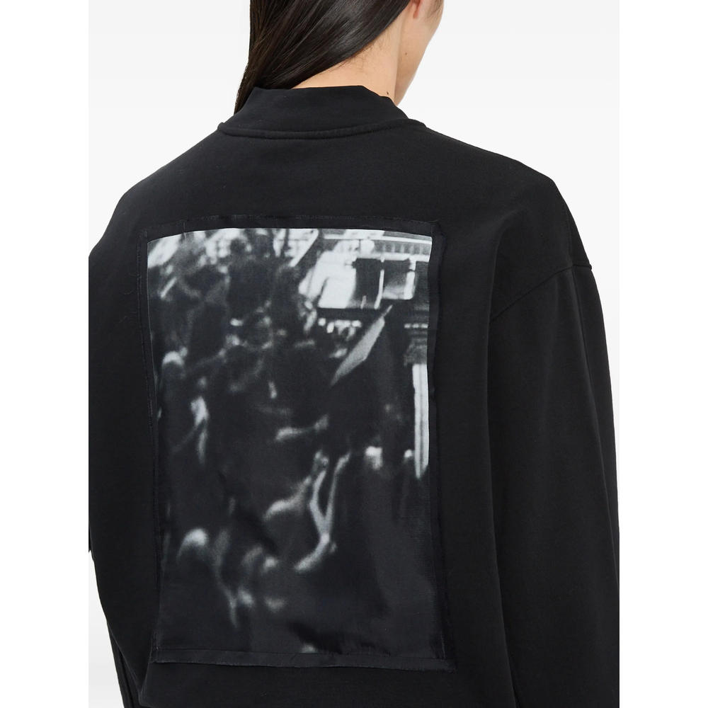 Graphic-Print Zip-Up Bomber Jacket