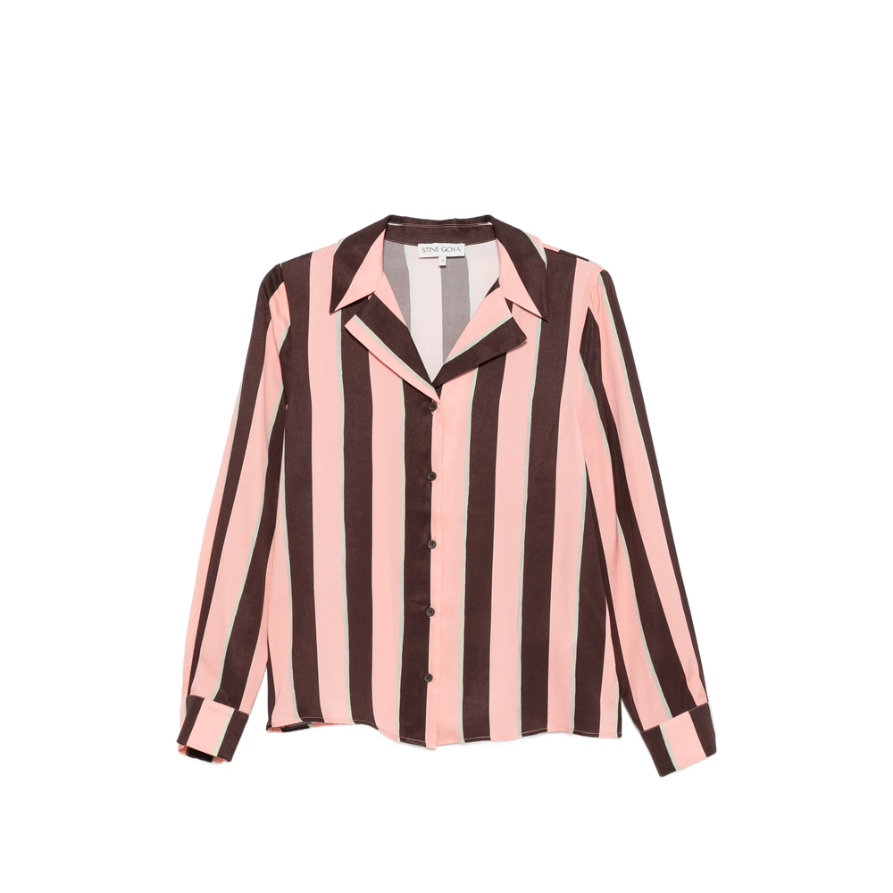Striped Button-Up Shirt