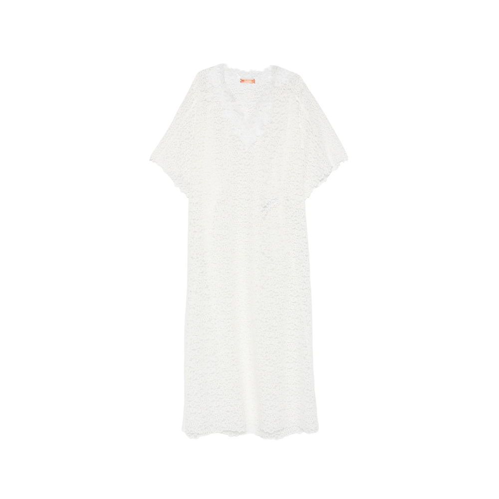 Ermanno Scervino Lace V-neck Dress