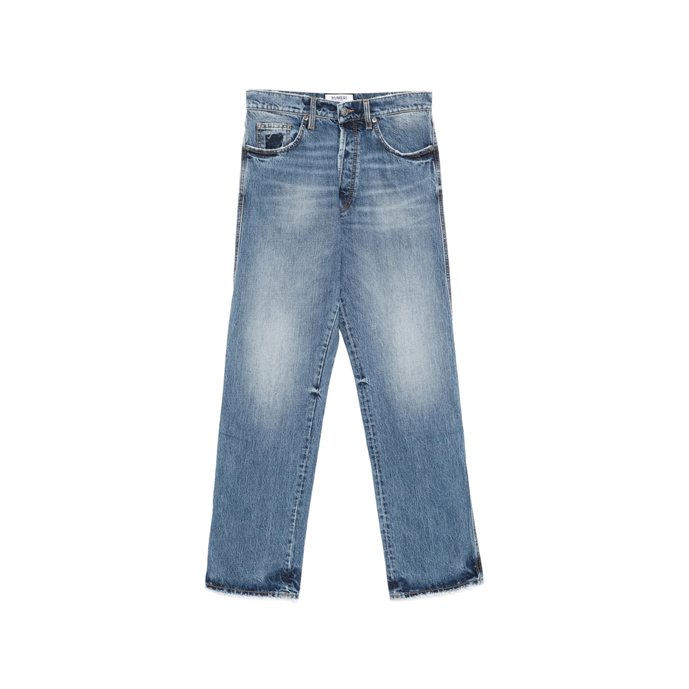 0123456789 Distressed Denim Jeans