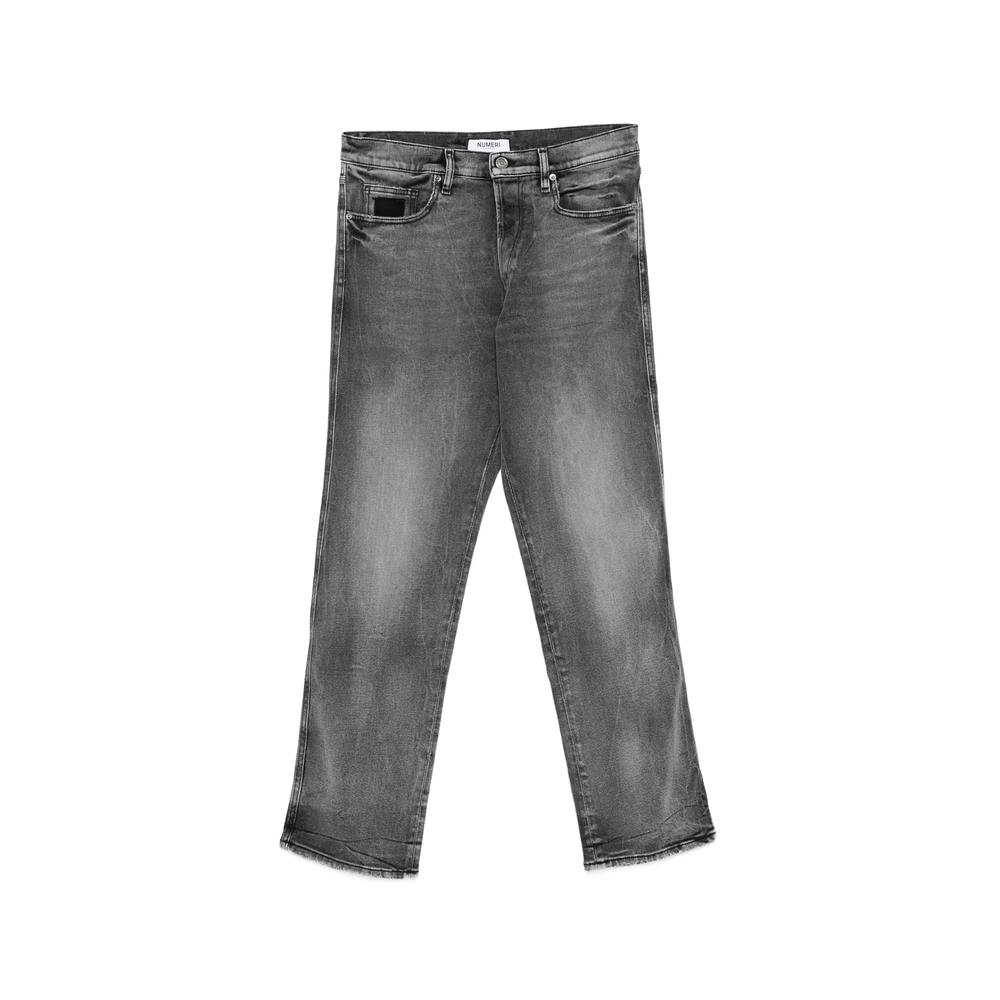 0123456789 Logo-patch Jeans