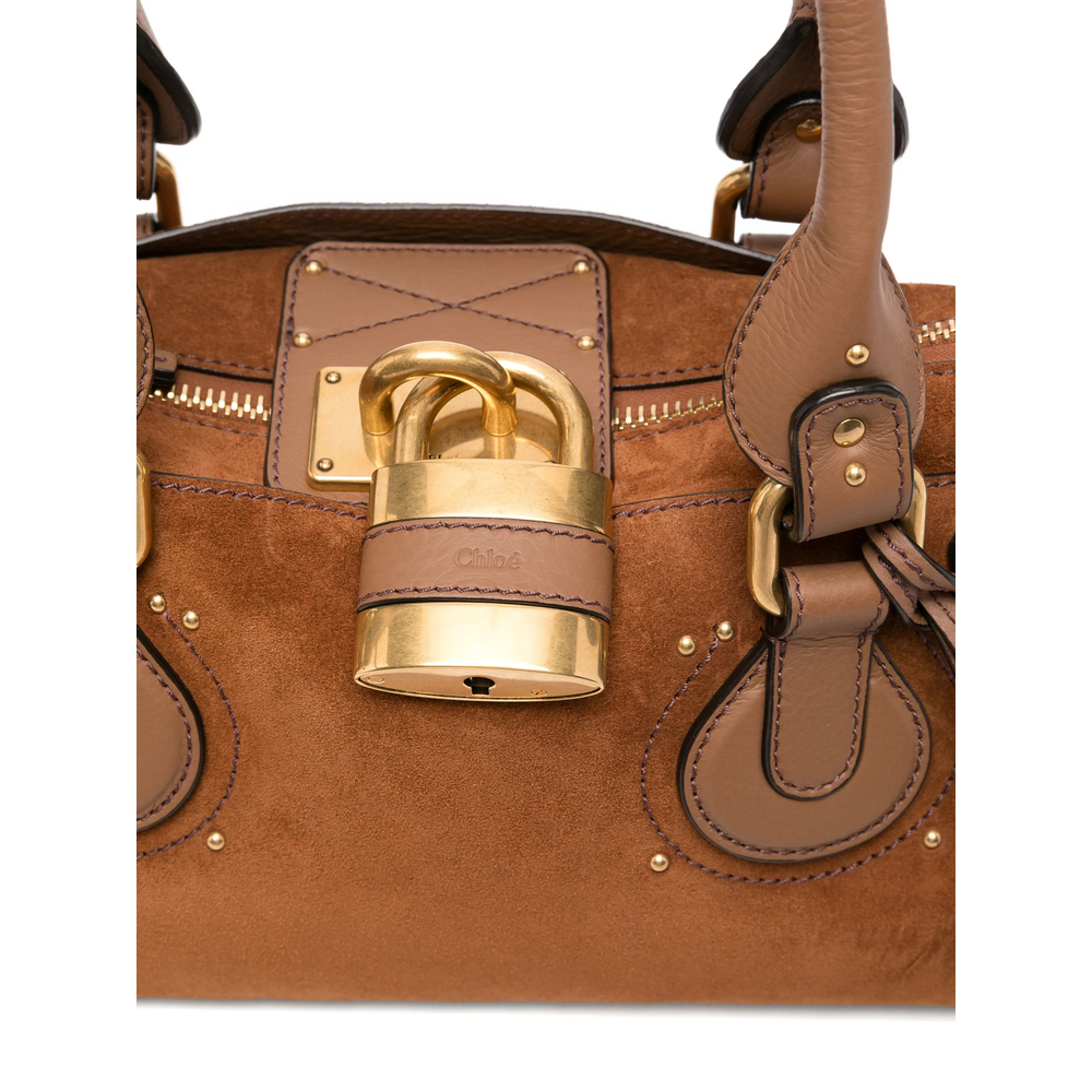 Chloé Paddington Bag In Suede Leather
