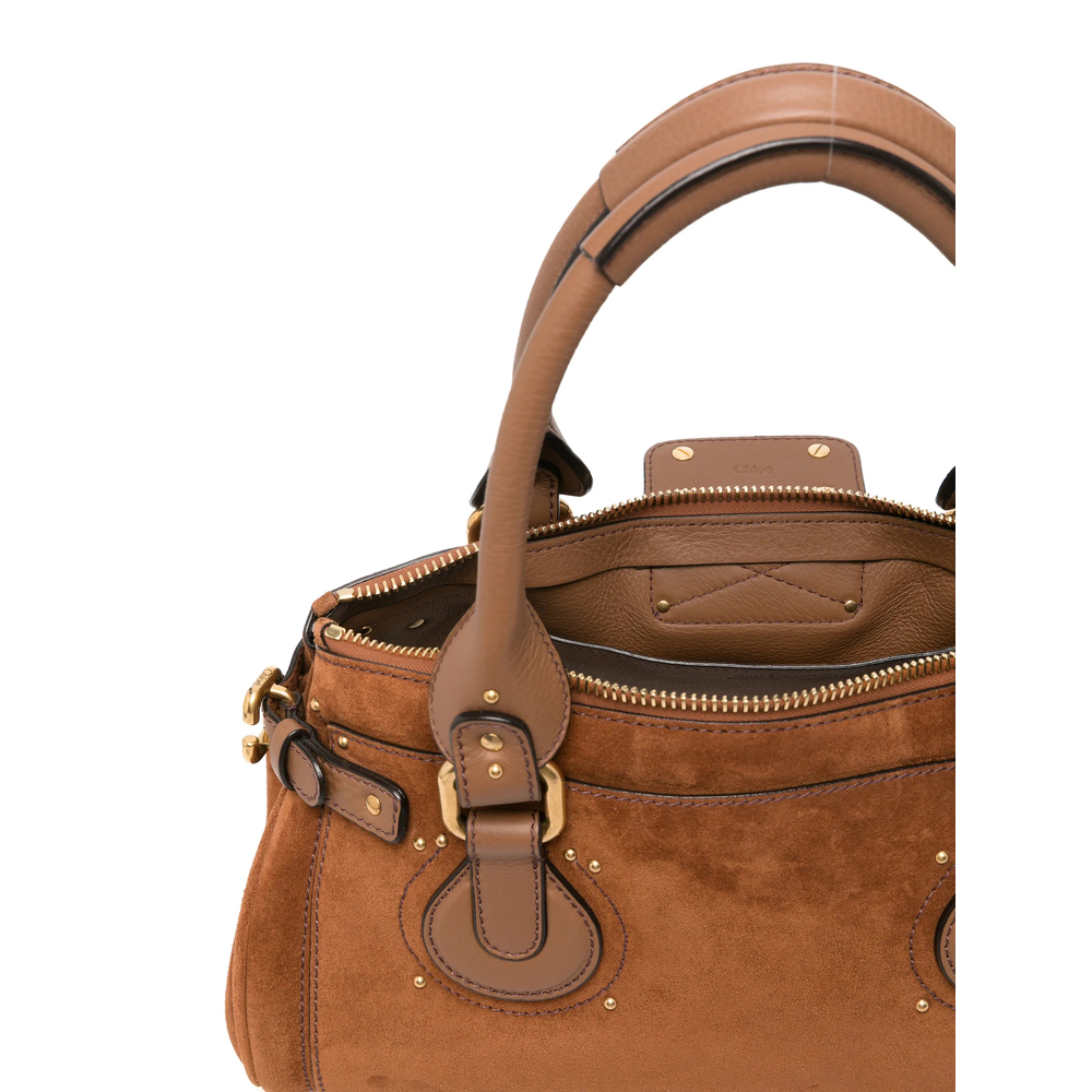Chloé Paddington Bag In Suede Leather