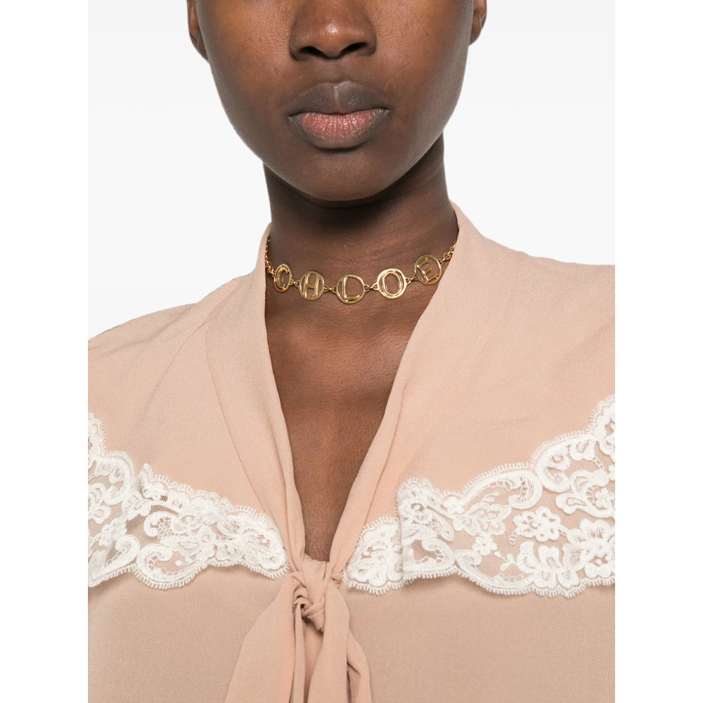 Chloé Tie-Front Gathered Blouse