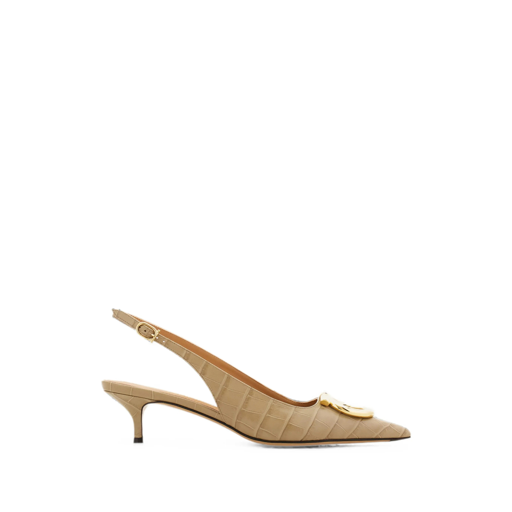 Ferragamo Maxi Gancini Slingbacks