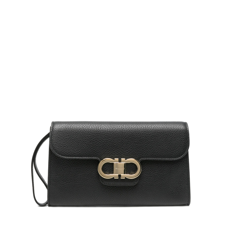 Ferragamo Double Gancini Clutch