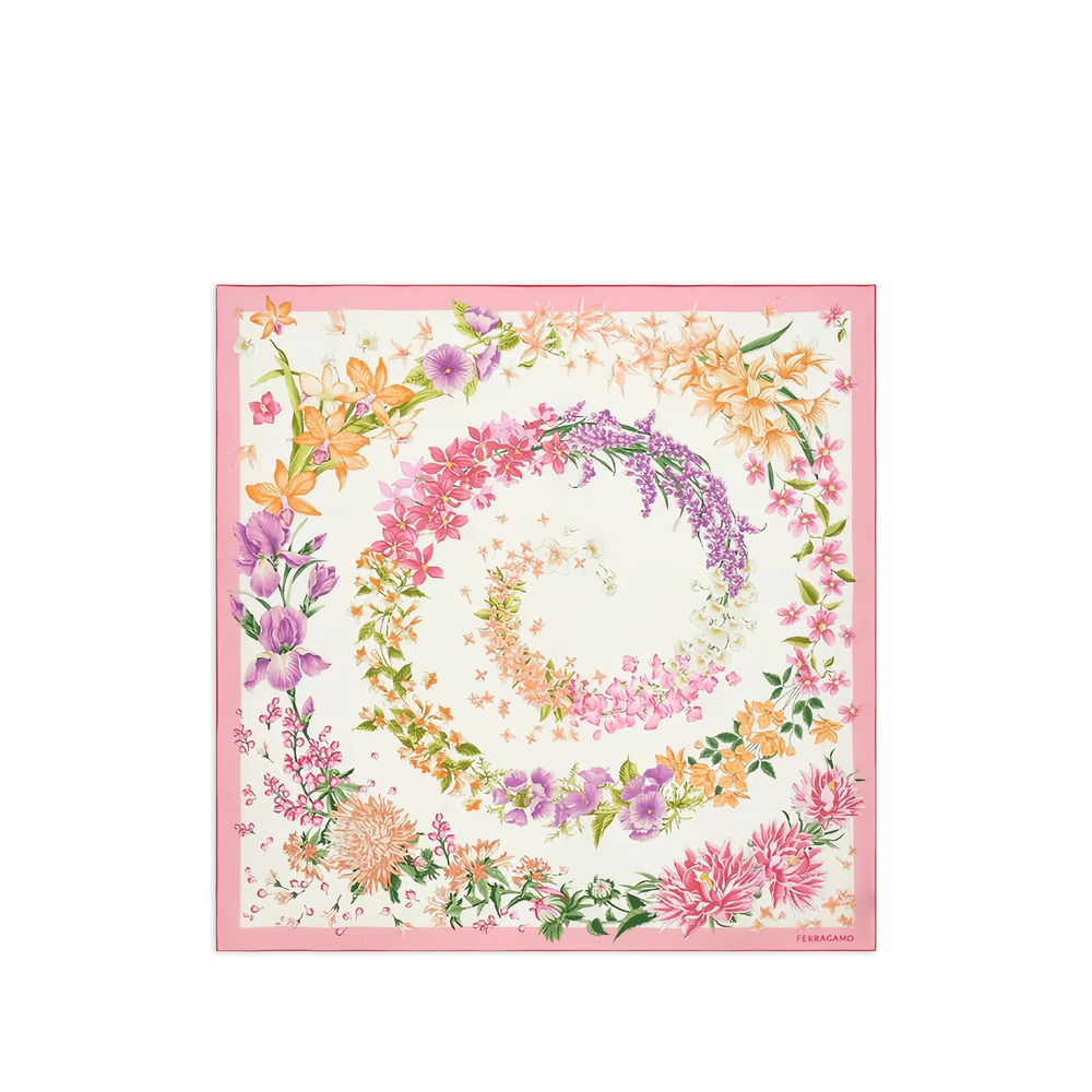 Ferragamo Floral-print Scarf