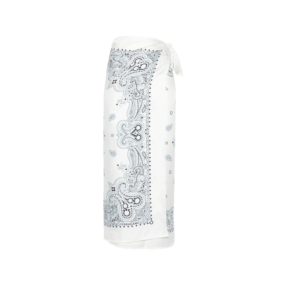 Ferragamo Arabesque-print Silk Sarong