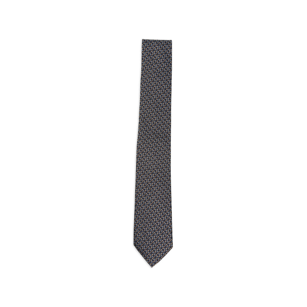 Ferragamo Gancini Jacquard Silk Tie　フェラガモ ガンチーニ ジャカード シルク ネクタイ Ferragamo