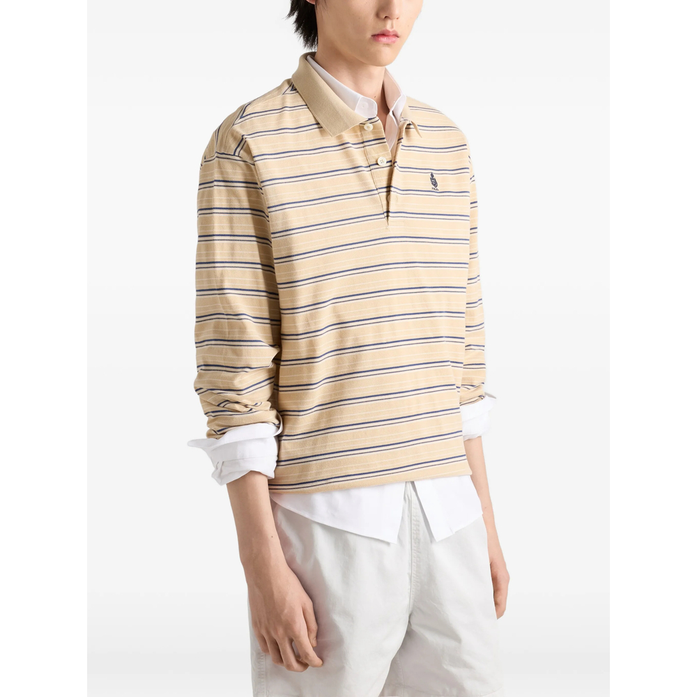 Striped Cotton Piqué Polo Shirt