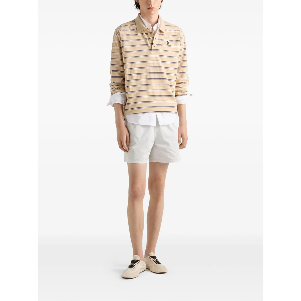Striped Cotton Piqué Polo Shirt