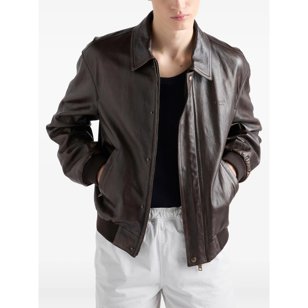 Nappa Leather Bomber Jacket