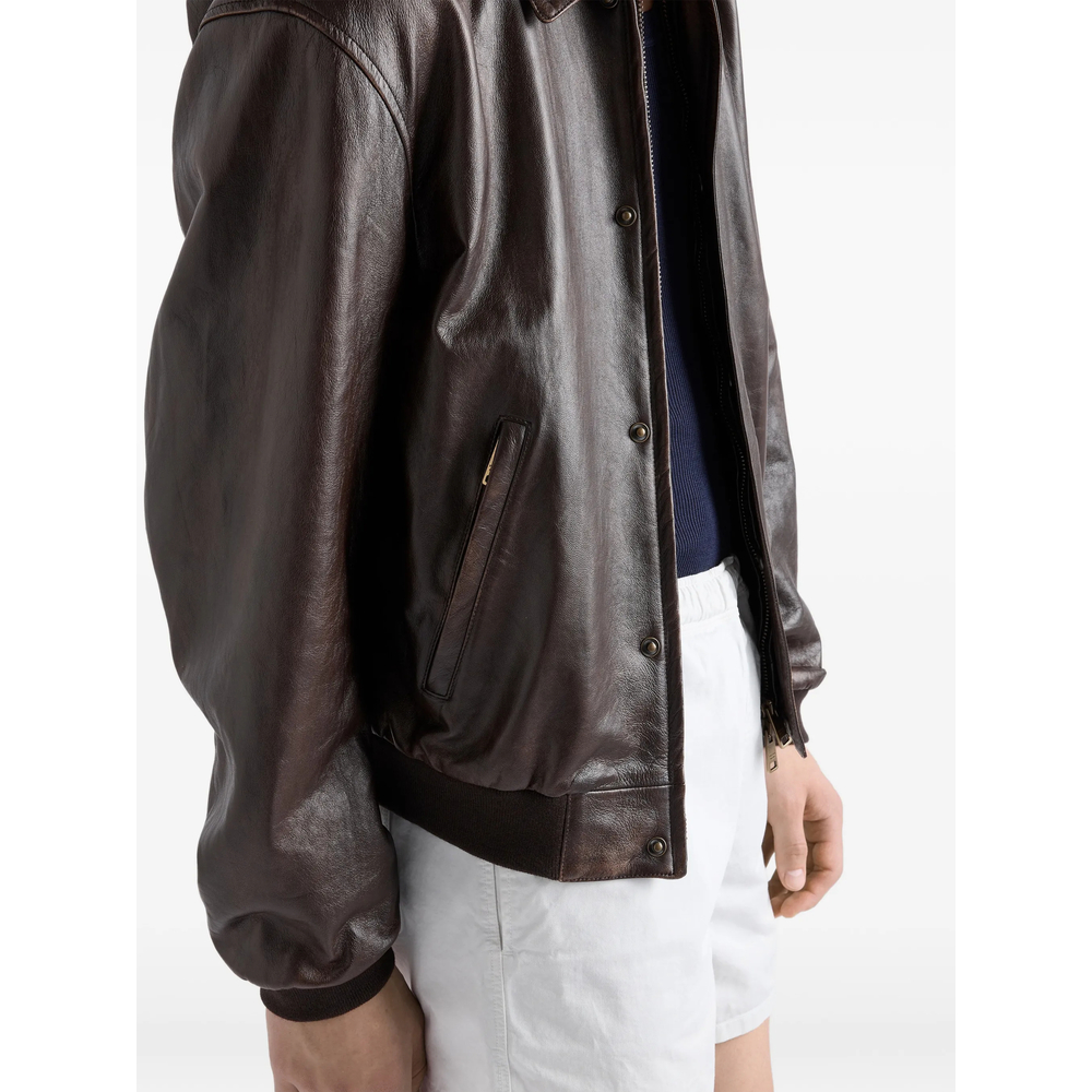 Nappa Leather Bomber Jacket