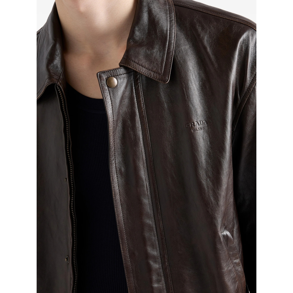 Nappa Leather Bomber Jacket