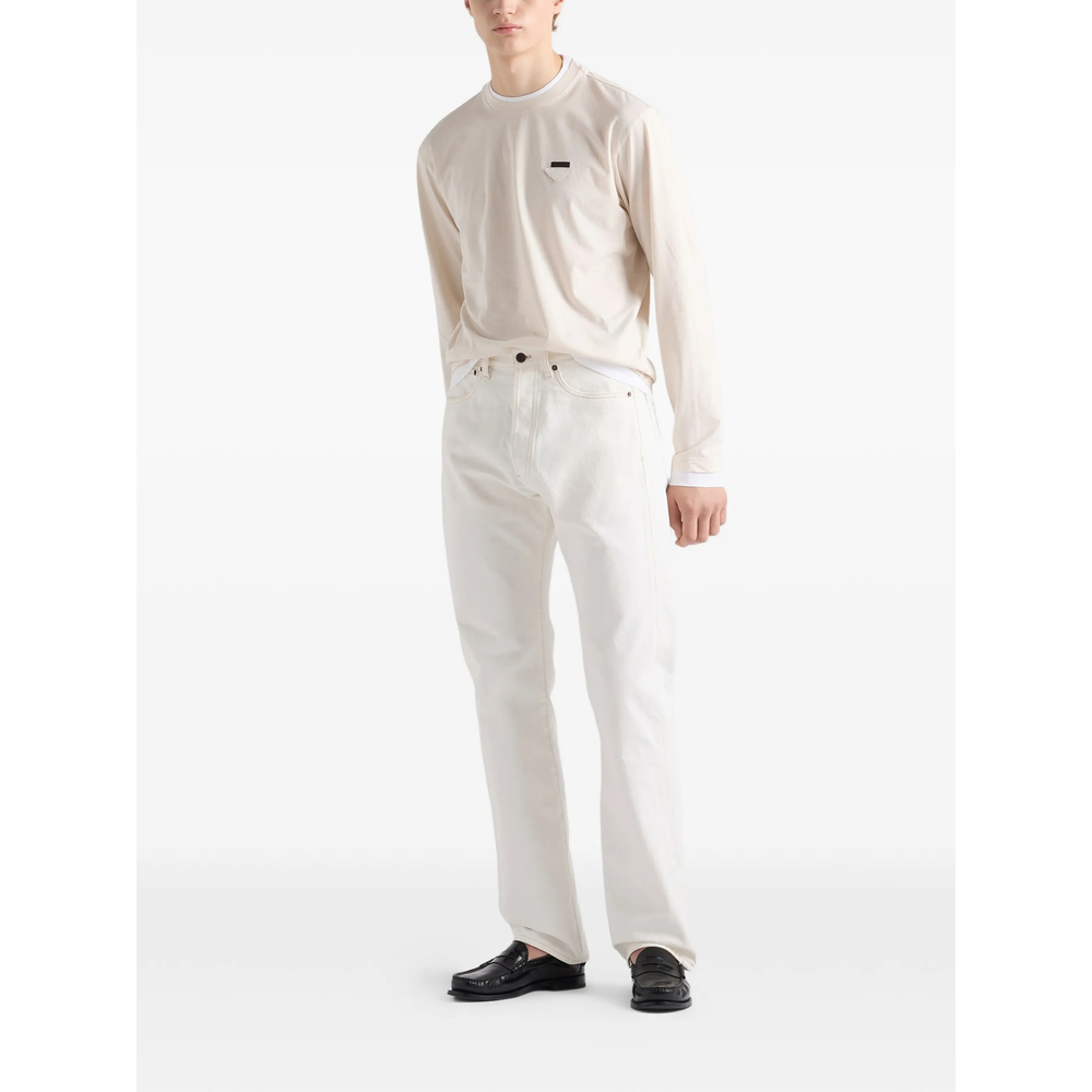 Long-Sleeved Cotton T-Shirt