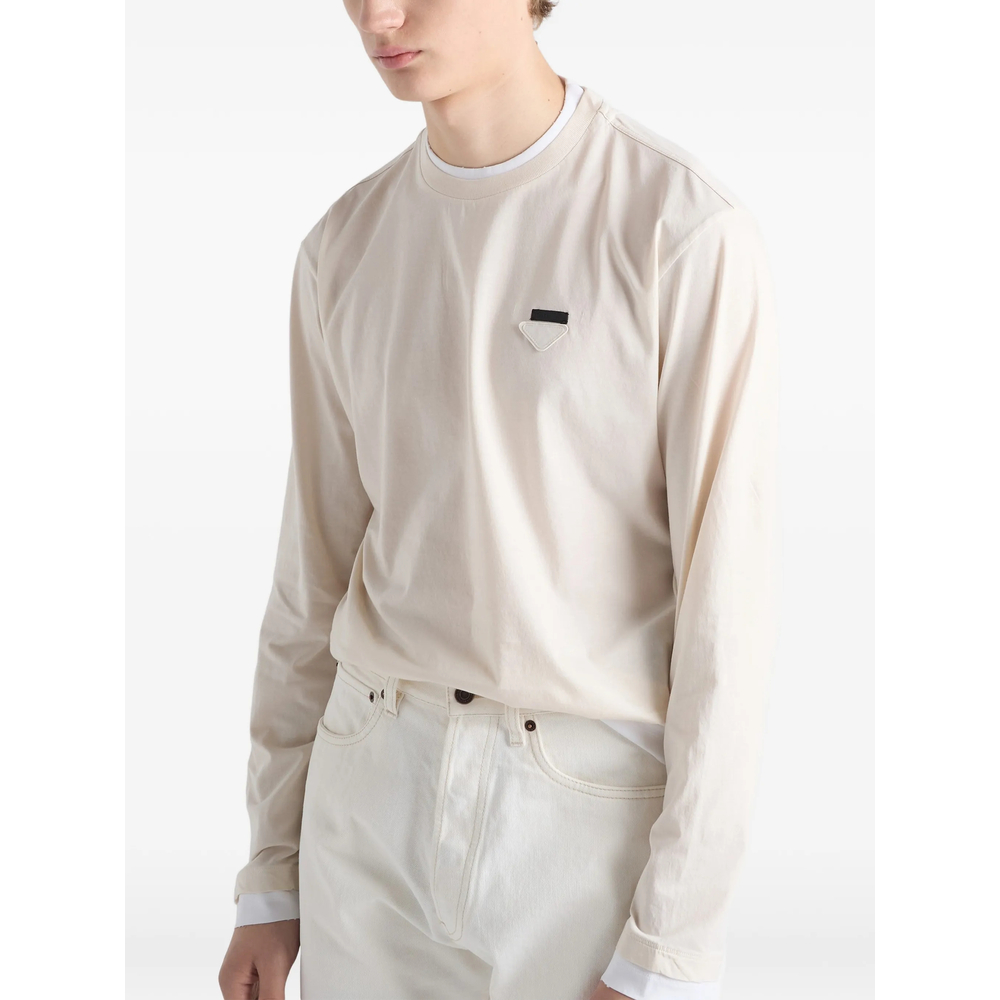 Long-Sleeved Cotton T-Shirt