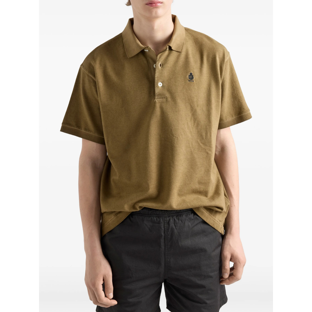 Garment-Dyed Cotton Polo Shirt