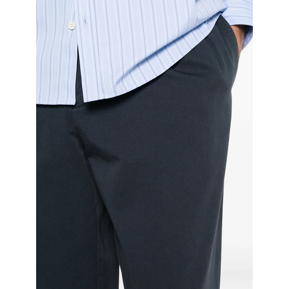 Pleated Cotton Trousers