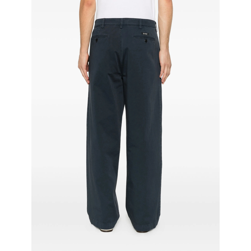 Pleated Cotton Trousers