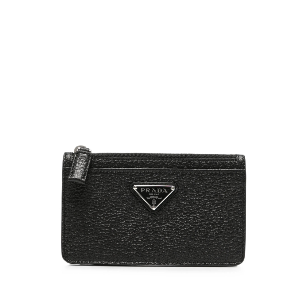 Prada Logo-plaque Leather Cardholder