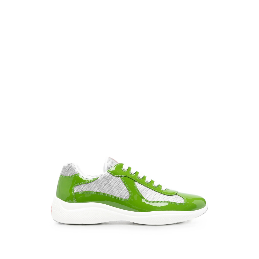 Prada Patent Leather And Technical Fabric America's Cup Sneakers