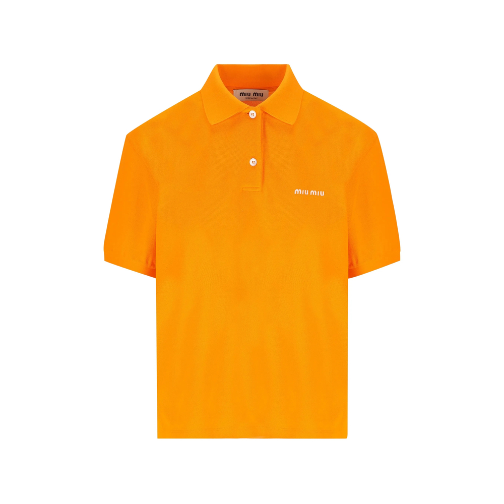 Miu Miu Cotton Piqué Polo Shirt