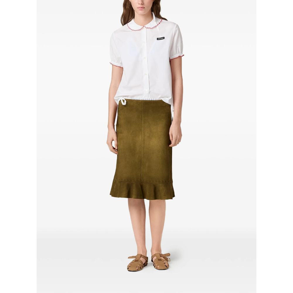 Embroidered Poplin Shirt