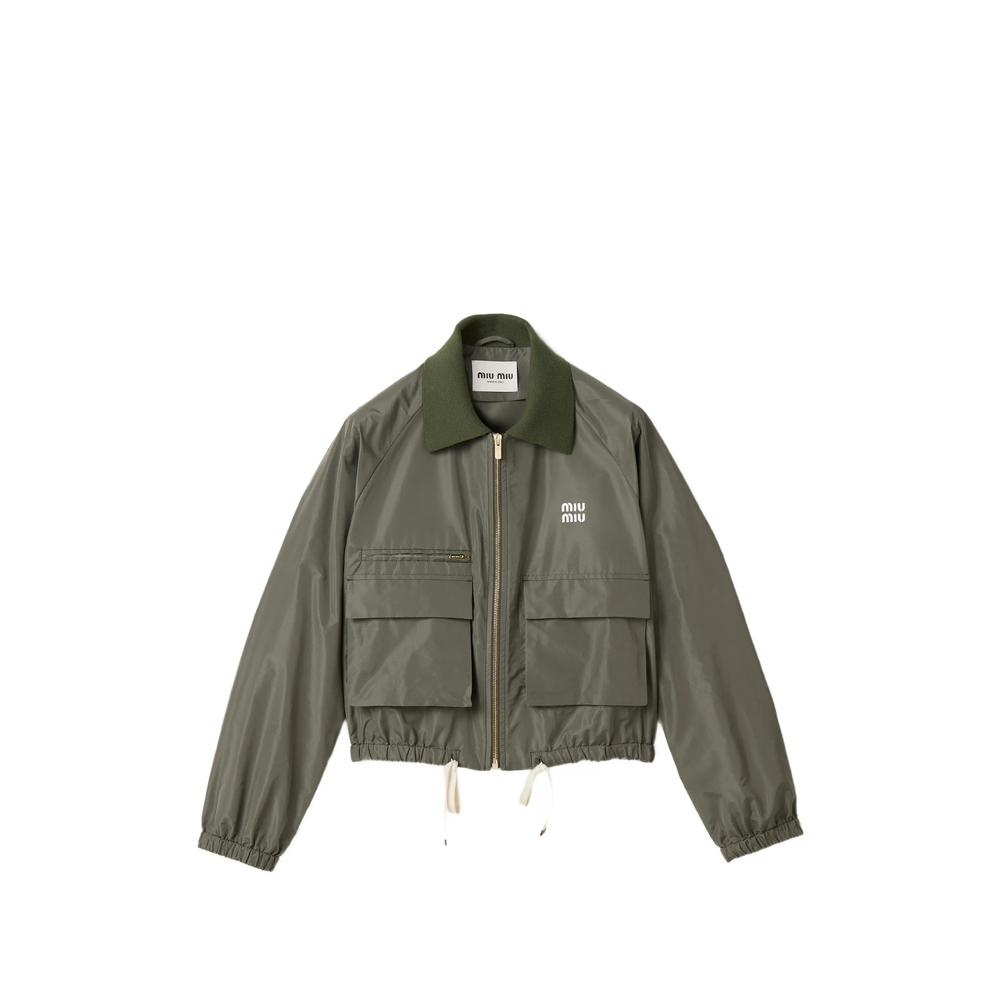 Miu Miu Technical Fabric Blouson Jacket