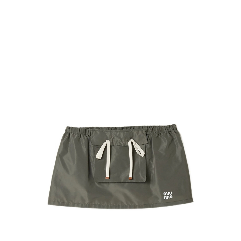 Miu Miu Technical Fabric Miniskirt