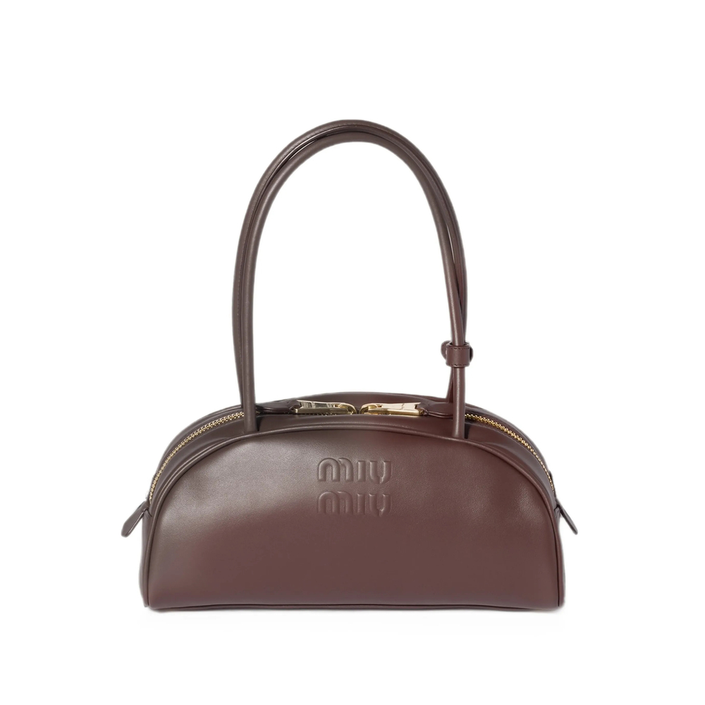 Miu Miu Beau Embossed-logo Clutch Bag