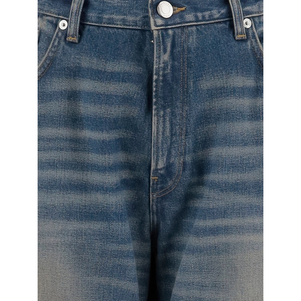 Washed-Effect Wide- Leg