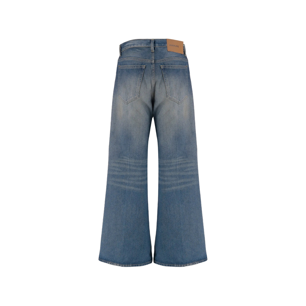 Washed-Effect Wide- Leg