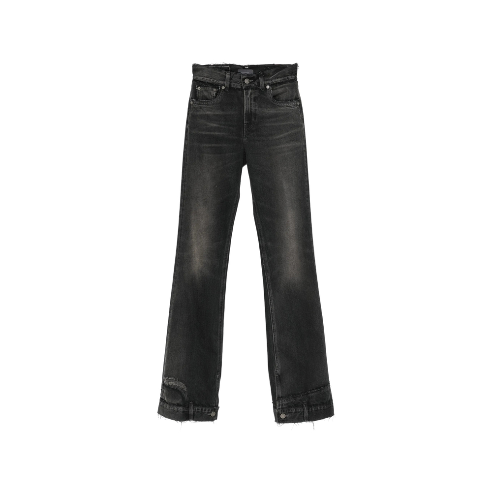 Haikure Distressed-effect Raw-cut Jeans