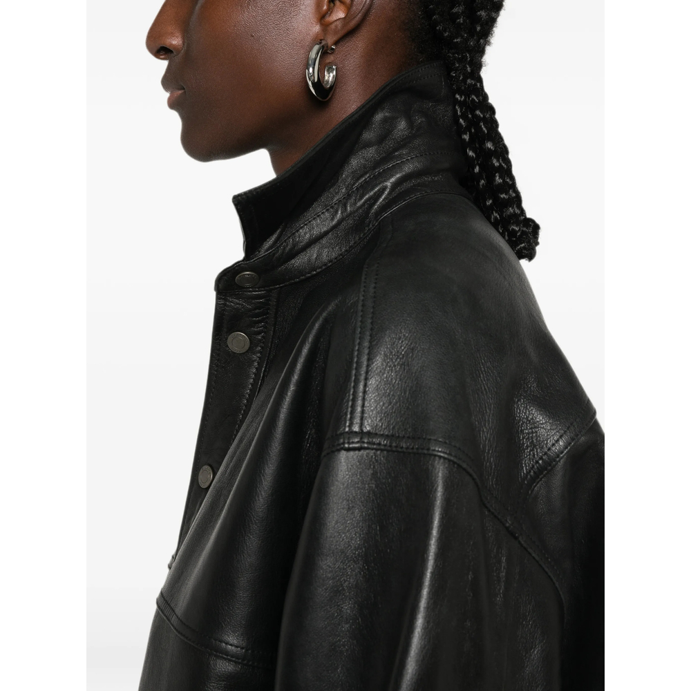 Leather Oversized Jacket