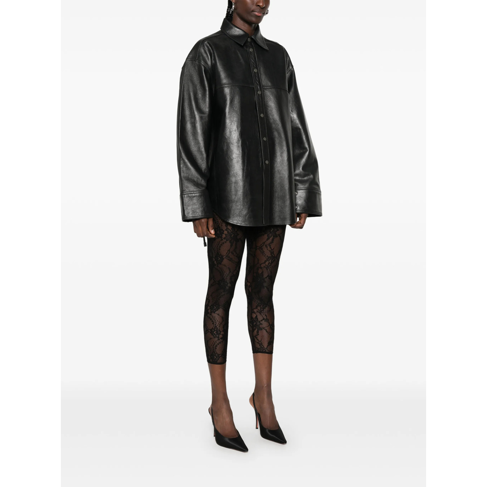 Leather Oversized Jacket